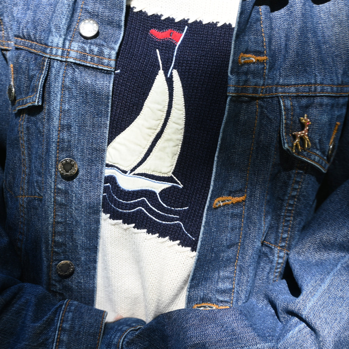 Harbor Stripe Crewneck