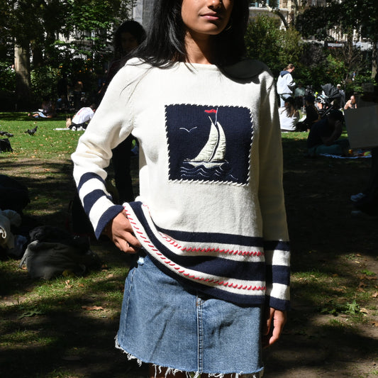 Harbor Stripe Crewneck