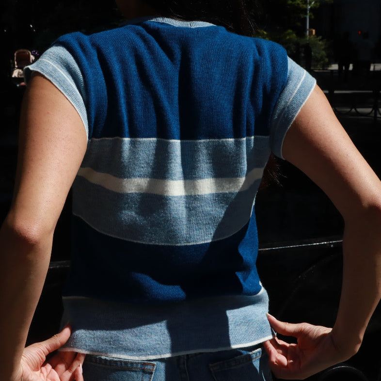 Baby Blue Knit Top
