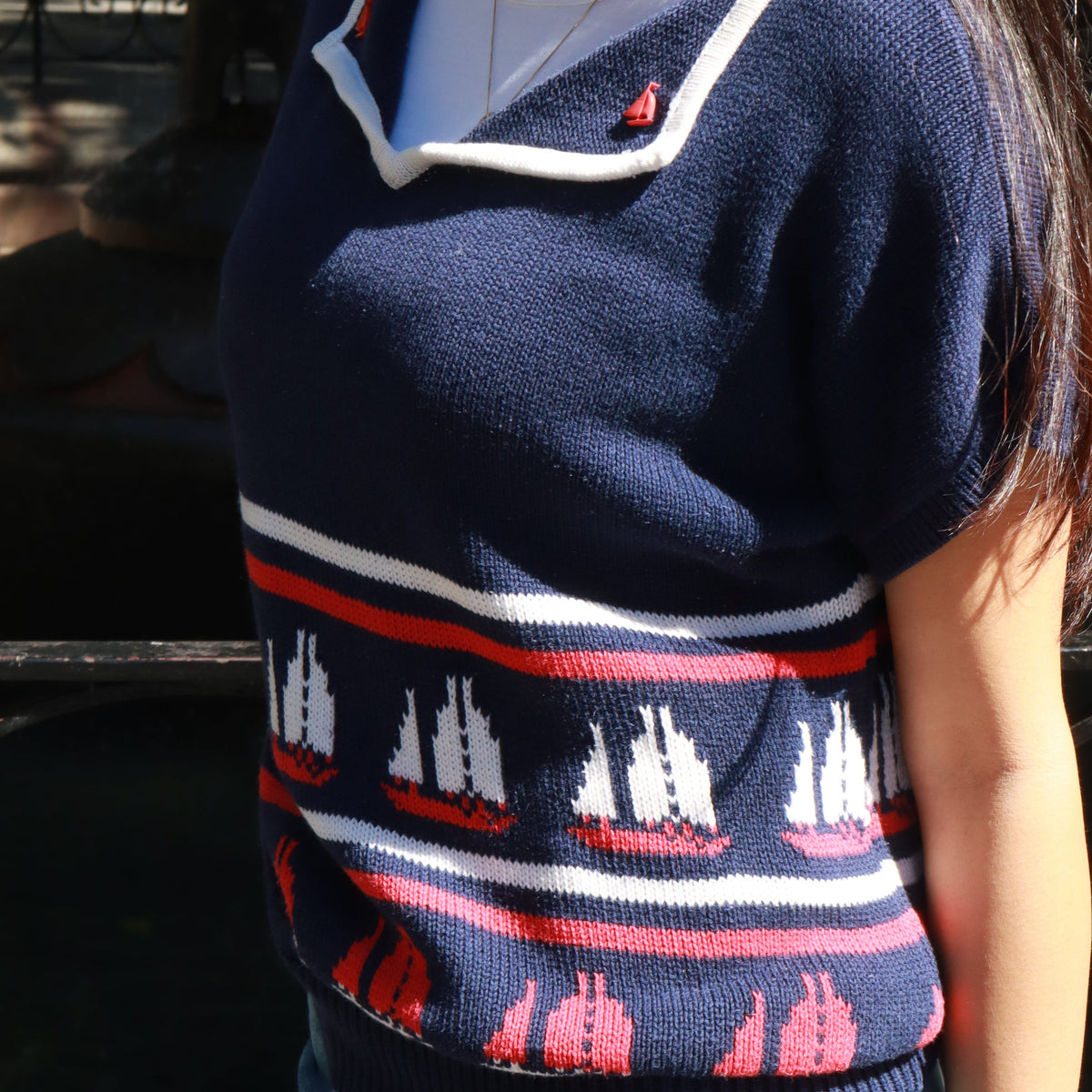 Twin Sails Knit Top